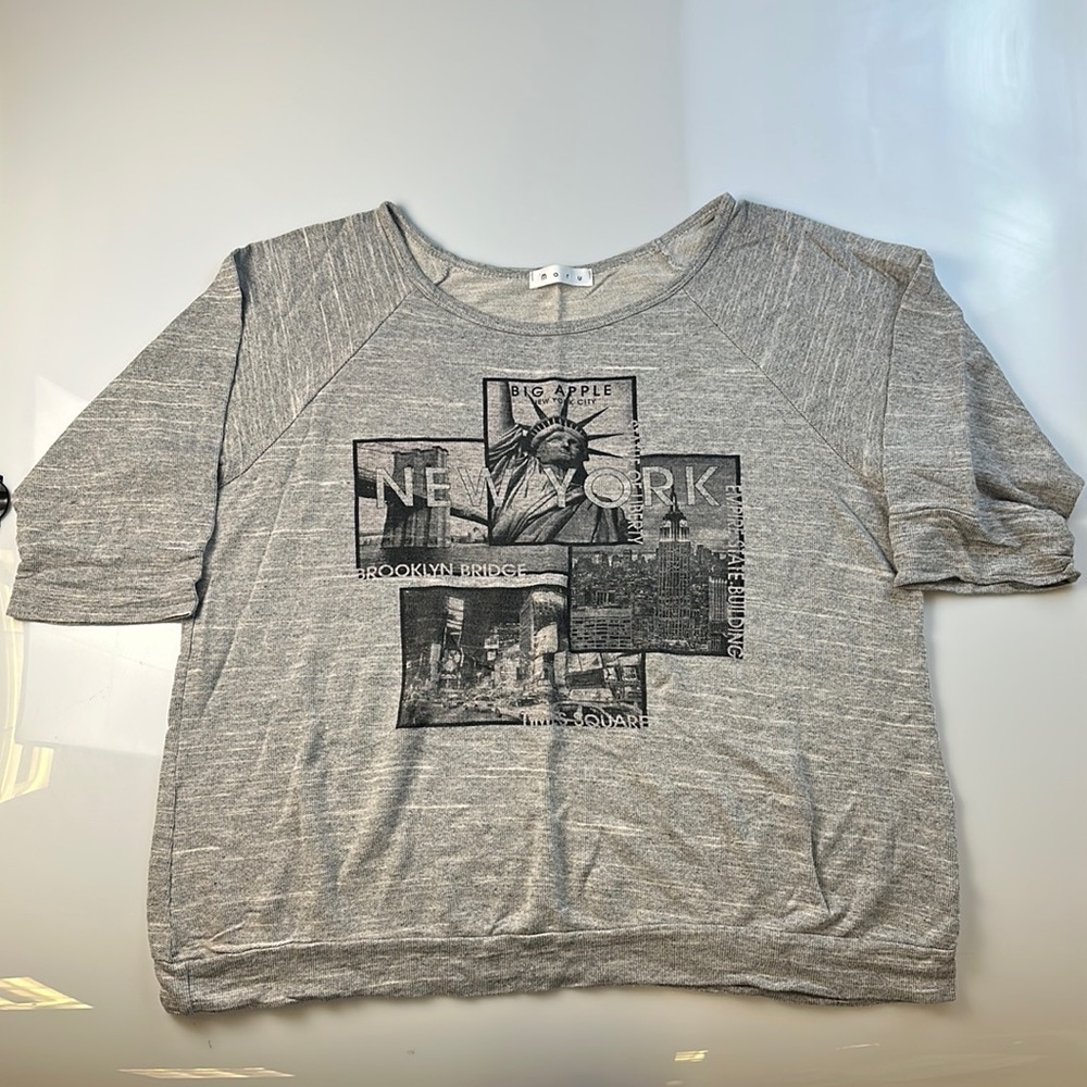 Maru Gray New York Printed Shirt Y14-12